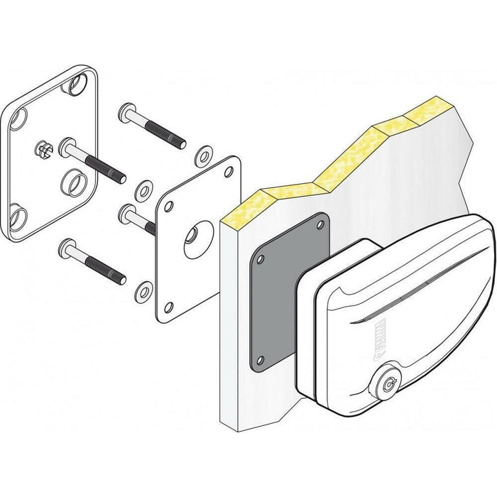 Fiamma Safe Door Security Lock Secure System Motorhome Caravan Grey Fiamma  - Dynamic Drive