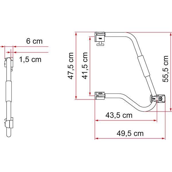 Fiamma Security Handle 46 Pro Door Handle Lock Caravan Motorhome Campervan 03513-04- Fiamma  - Dynamic Drive