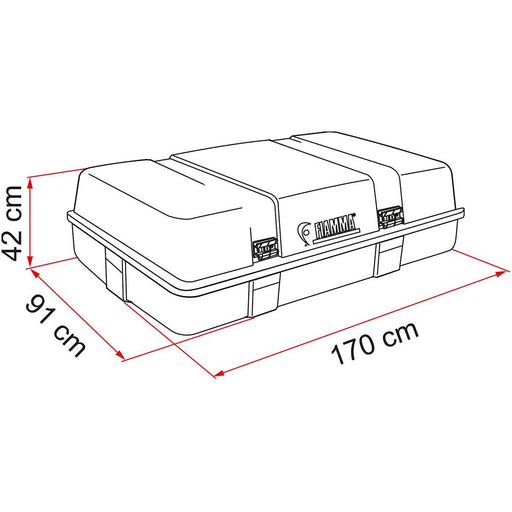 Fiamma Ultra Box 3 Top Mount Storage Box Motorhome Storage Box UK Camping And Leisure