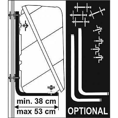 Fiamma Ultra Box Mounting Bracket Rear Wall Kit Caravan Motorhome Installation UK Camping And Leisure