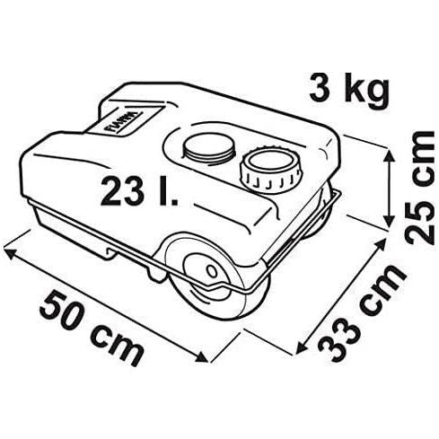 FIAMMA WASTE WATER ROLL TANK 23L motorhome, campervan, caravan 02428A01- - UK Camping And Leisure