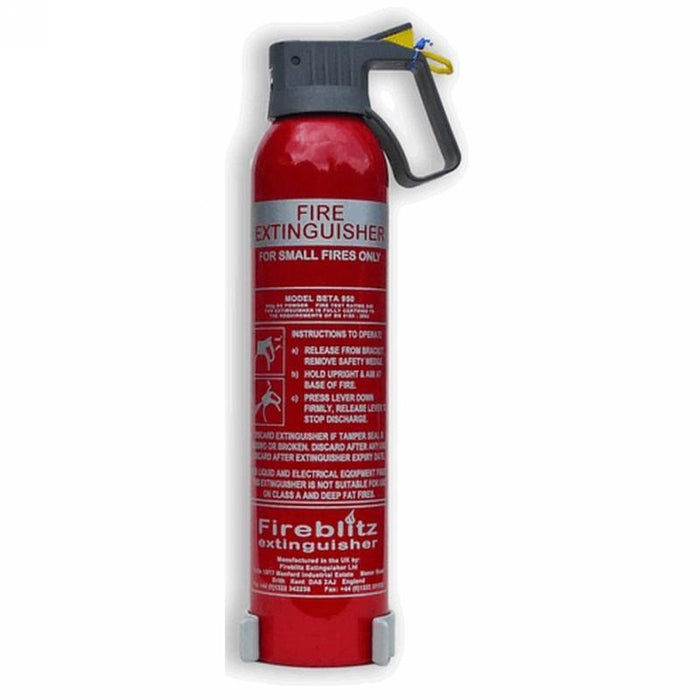 Fireblitz Beta Powder Extinguisher For Cars, Caravans, Workshops 950g ukcampingandleisure  - Dynamic Drive