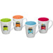 Flamefield Set Of Four 4 Vw Camper Smiles Melamine Kitchen Camping Mug Set Flamefield  - Dynamic Drive