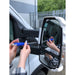 For Ford Transit Mark 8 Mirror Protectors White Pair - Twin Arm Model Only Milenco Milenco  - Dynamic Drive