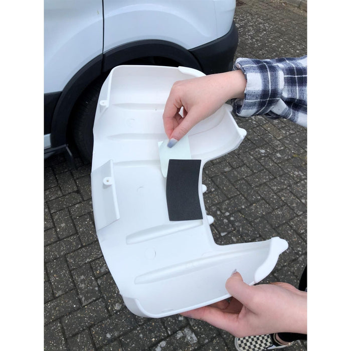 For Ford Transit Mark 8 Mirror Protectors White Pair - Twin Arm Model Only Milenco Milenco  - Dynamic Drive