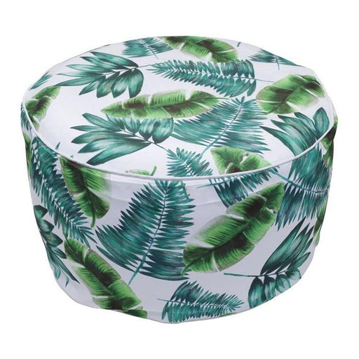 Garden Botanical Green Palm Print Inflatable Ottoman Gardenwize  - Dynamic Drive