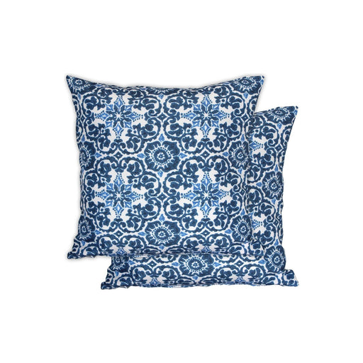 Garden Chair Kaleidoscope Blue Print Scatter Cushion Pair Gardenwize  - Dynamic Drive