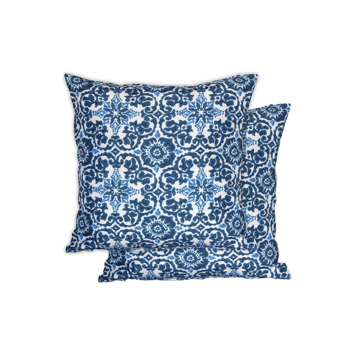 Garden Chair Kaleidoscope Blue Print Scatter Cushion Pair Gardenwize  - Dynamic Drive