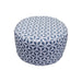 Garden Grey/White Geometric Print Inflatable Ottoman Gardenwize  - Dynamic Drive