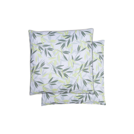 Garden Sofa Green/Grey Leaf Print Scatter Cushion Pair Gardenwize  - Dynamic Drive