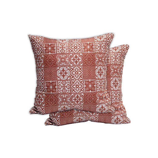 Garden Sofa Jacquard Pink Print Scatter Cushion Pair Gardenwize  - Dynamic Drive