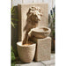 Gardenwize Garden Outdoors Solar Powered Lion Head Stone Water Feature Fountain Streetwize  - Dynamic Drive