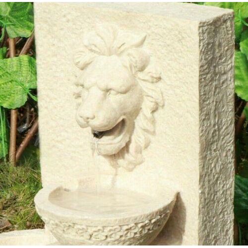 Gardenwize Garden Outdoors Solar Powered Lion Head Stone Water Feature Fountain Streetwize  - Dynamic Drive