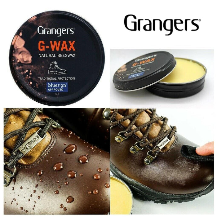 Grangers G Wax Leather Shoe Boot Waterproofer Beeswax Polish Dubbing 80g Proofer Grangers  - Dynamic Drive