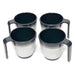 Granite 4x Stacked Mug Set Grey Flamefield Melamine Ideal Camping Picnic Caravan Flamefield  - Dynamic Drive