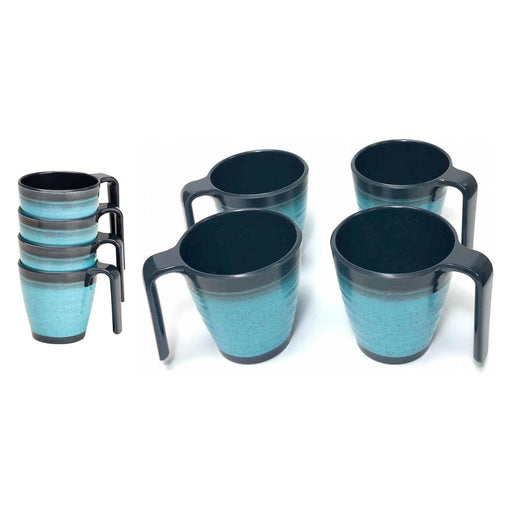 Granite 4x Stacking Mug Set Flamefield  - Dynamic Drive