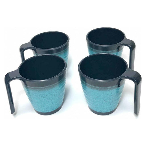 Granite 4x Stacking Mug Set UK Camping And Leisure