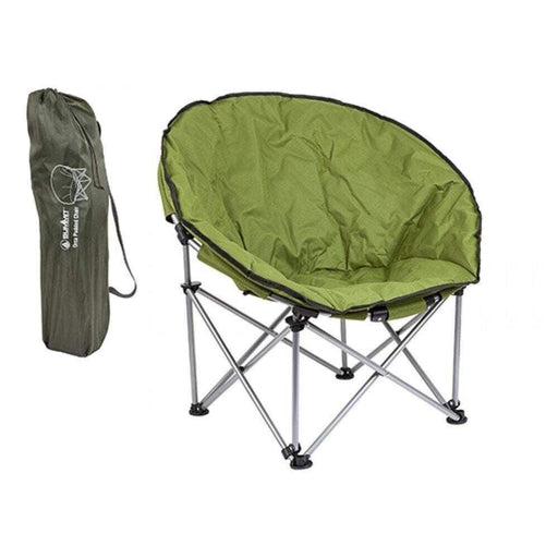 Green Adult Bucket Camping Chair Padded High Back Folding Orca Moon Chair & Bag Twin Pack Summit  - Dynamic Drive