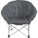 Grey Adult Bucket Camping Chair Padded High Back Folding Orca Moon Chair & Bag Summit  - Dynamic Drive