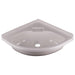 Grove 14" x 14" Bathroom White Plastic Corner Vanity Sink Bowl Grove  - Dynamic Drive