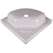 Grove 14" x 14" Bathroom White Plastic Corner Vanity Sink Bowl Grove  - Dynamic Drive