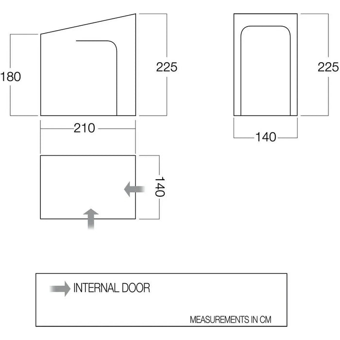 Vango BR002 Caravan Awning Bedroom Midnight Vango  - Dynamic Drive