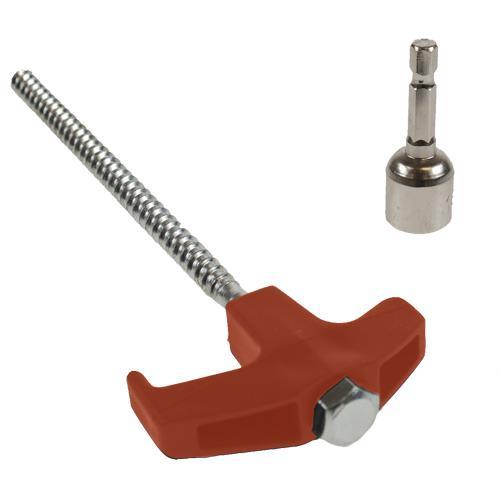 Heavy Duty Pegs Hard Ground Tent Screw In Pegs Awning in Case of 20 Drill in Compatible 13mm Adaptor Maypole  - Dynamic Drive