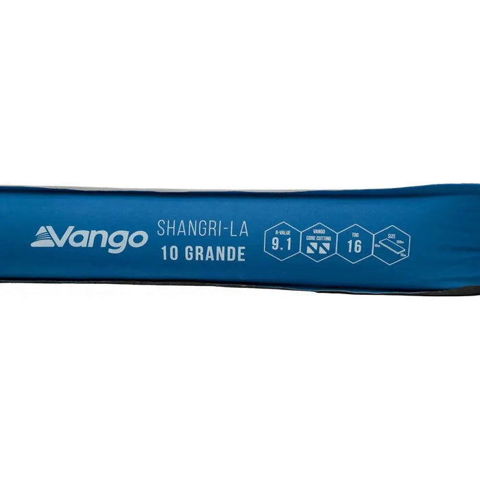 Vango Shangri-La II 10 Grande 10 Grande Cloud Grey / Sky Blue Self Inflating Sleep Mat Vango  - Dynamic Drive