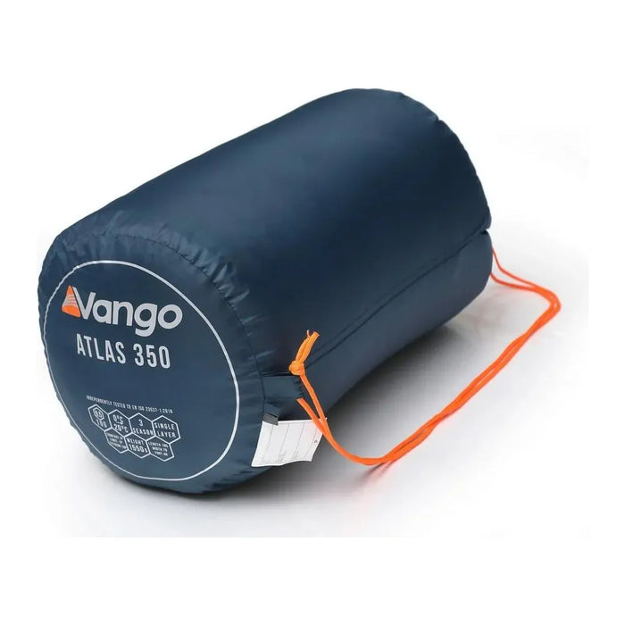 Vango Atlas 350 Ink Blue Sleeping Bag Single Vango  - Dynamic Drive