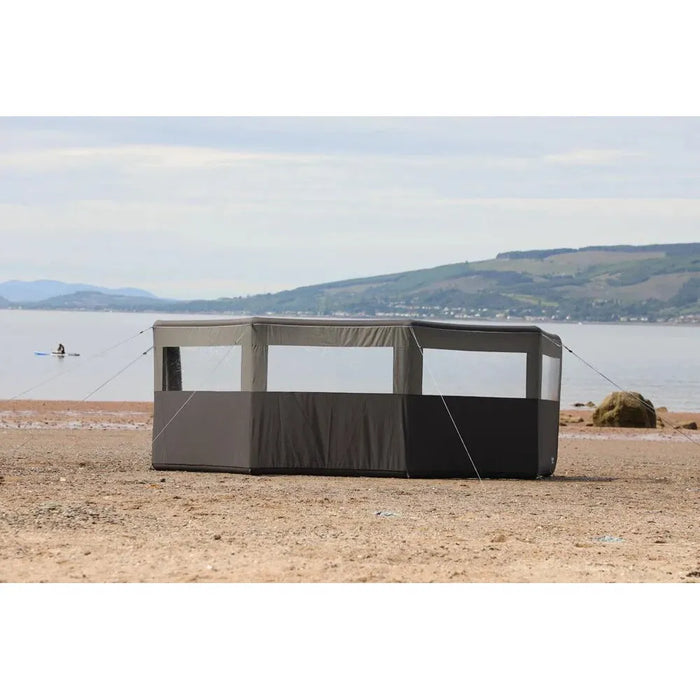 Vango AirBeam Windbreak - 5 Panel - Elements ProShield Shadow Grey Vango  - Dynamic Drive