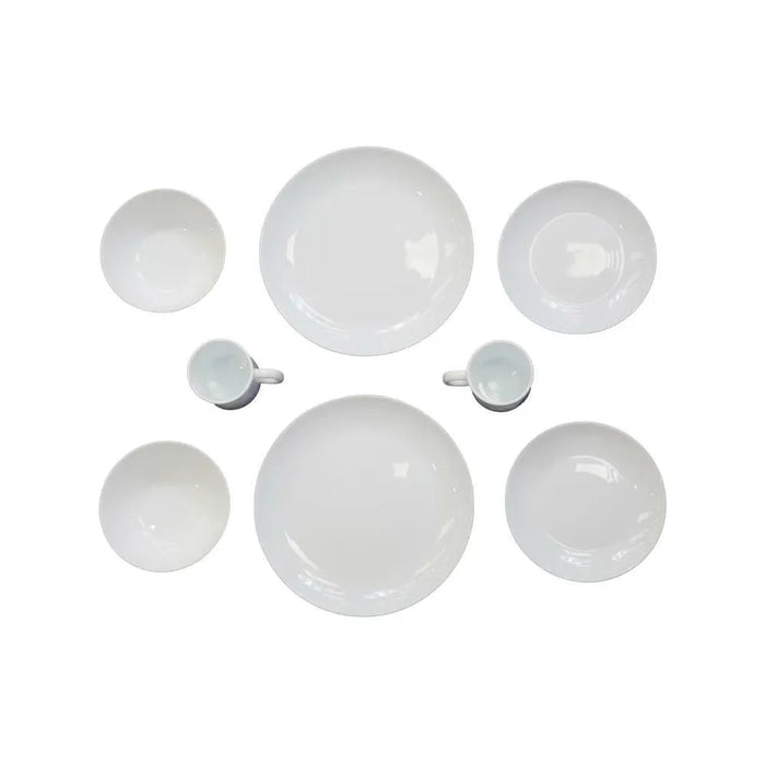 Vango Opal 8 Piece Dining Set 8 Pcs White Vango  - Dynamic Drive