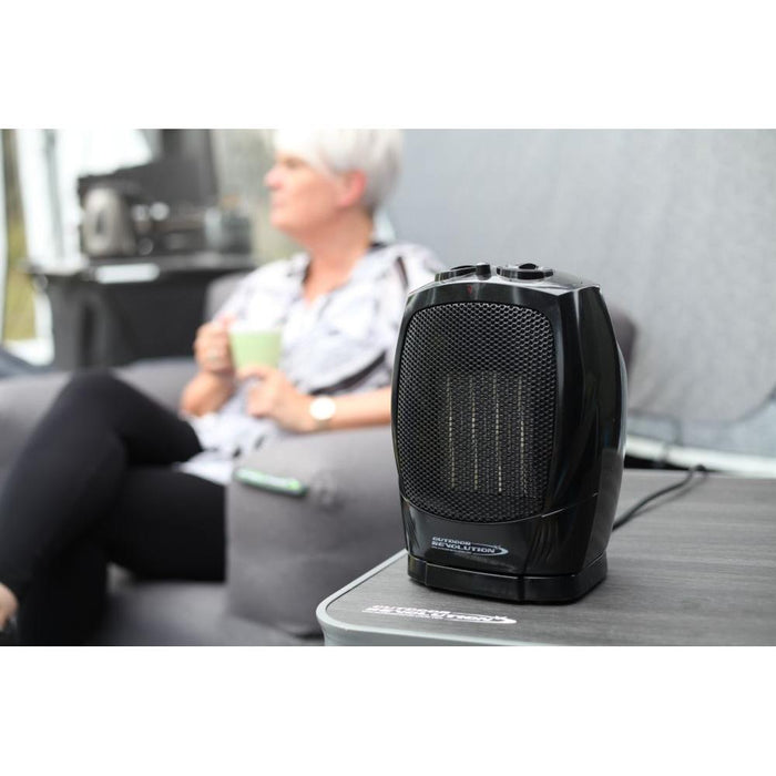 Outdoor Revolution Portable PTC Oscillating Ceramic Heater 750W/1500W Camping