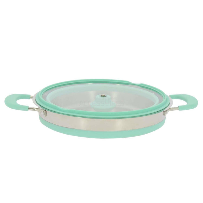 Incasa Collapsible Folding Silicone Small 20cm Pan with Glass Lid & Handles Incasa  - Dynamic Drive