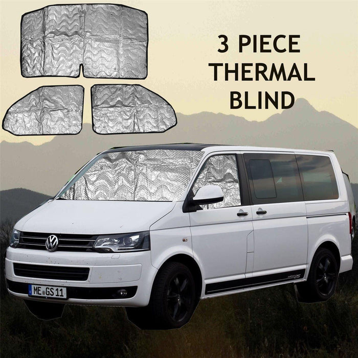 Internal Thermal Blinds fits Volkswagen VW T5 3 Piece Summit  - Dynamic Drive