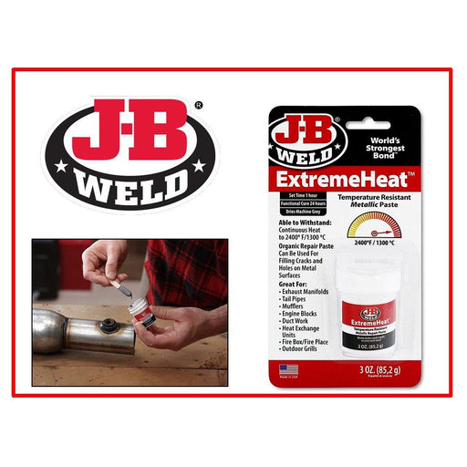 JB Weld ExtremeHeat Resistant Putty Filler Paste Steel Metal Car Engine Exhaust J-B Weld  - Dynamic Drive