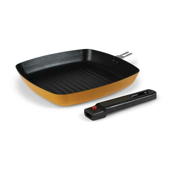 Kampa 24cm Camping Square Frying Pan with Removable Handle - Sunset Kampa  - Dynamic Drive