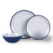 Kampa Midnight Blue  Colour Design 12 Piece Melamine Dinner Picnicware Set Kampa  - Dynamic Drive