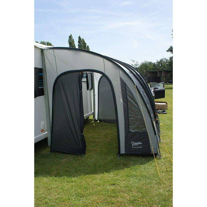 Leisurewize Ontario Ultimate Caravan Poled Porch Awning 390cm Charcoal 2022 Leisurewize  - Dynamic Drive