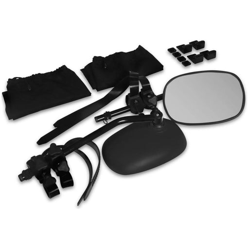 Leisurewize Rock Steady Caravan Towing Mirrors Twin pack Flat & Convex LWACC34 - UK Camping And Leisure