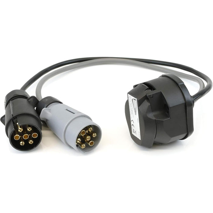 Leisurewize Twin Electric Car to Caravan Adaptor 13-Pin to 7-Pin LW654 Leisurewize  - Dynamic Drive