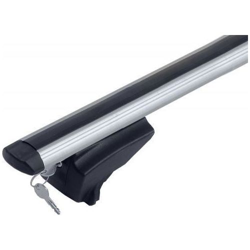 Locking Universal Aluminium Car Roof Bars Cross Rack 1.2M For Flush Rails 90kg Maypole  - Dynamic Drive