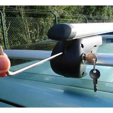 Locking Universal Aluminium Car Roof Bars Cross Rack 1.3M For Raised Rails 75kg UK Camping And Leisure