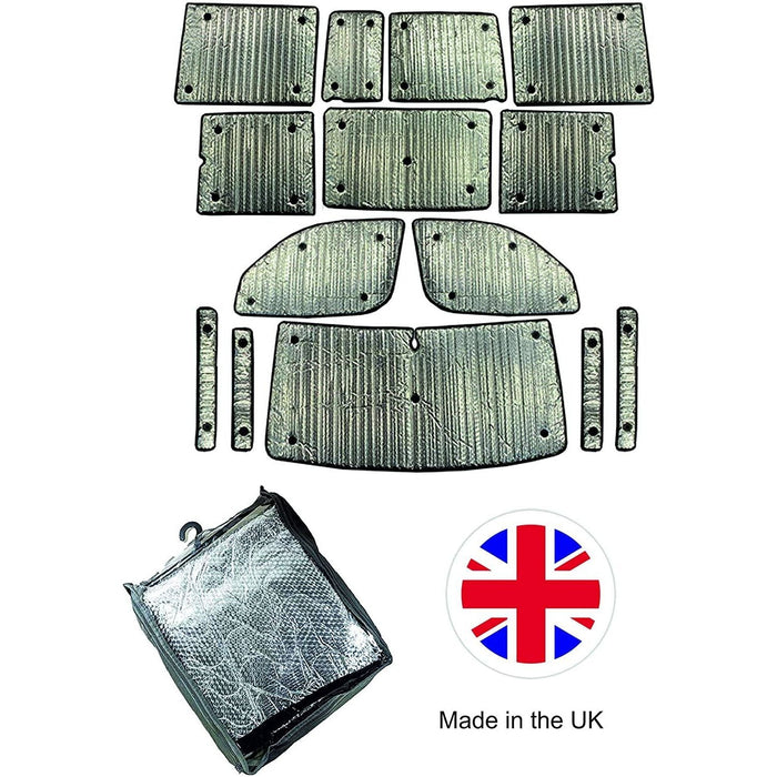 Luxury Thermal Blind Set fits Fiat Doblo High Top And Sliding Window 95-09 Summit  - Dynamic Drive