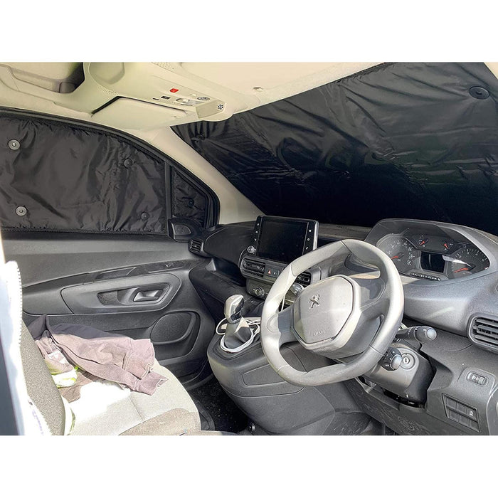 Luxury Thermal Blind Set fits Peugeot Bipper Tepee 08 On With Interior Mirror Cut Out ukcampingandleisure  - Dynamic Drive