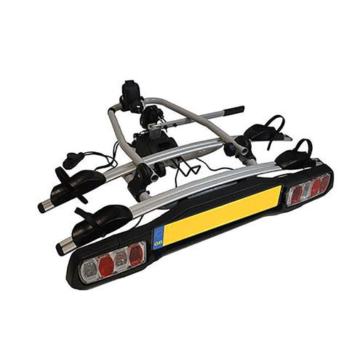 M-Way Towball Mounted Car Rear Tow Bar Cycle Holder 2 Bike Carriers with Electrics UK Camping And Leisure