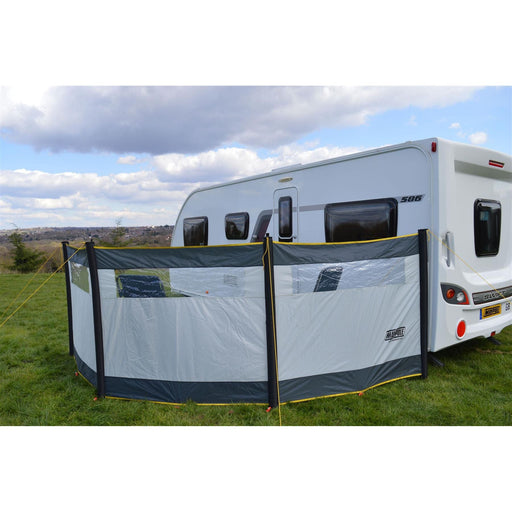 Maypole 3 Panel Inflatable Camping Windbreak with Windows L480cm x H140cm UK Camping And Leisure