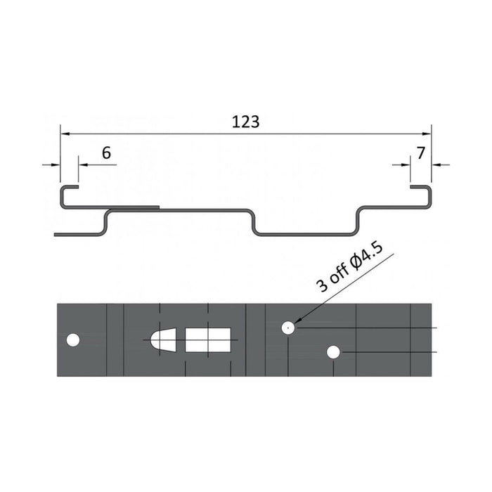 Maypole Trailer Number Plate Stainless Steel Spring Clips Holder Car Caravan Maypole  - Dynamic Drive