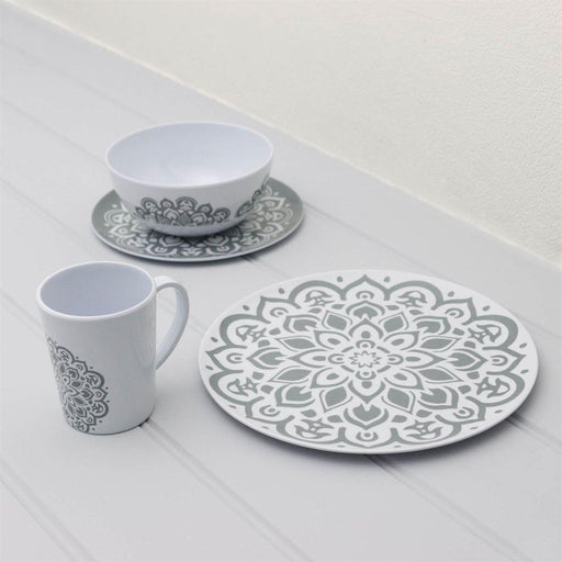 Melamine Mandala Tableware 16pc Leisurewize  - Dynamic Drive