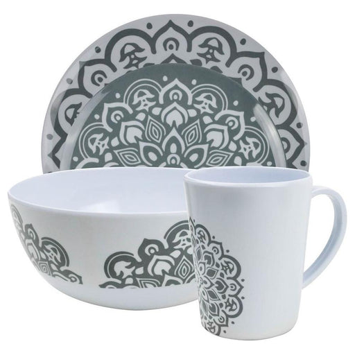 Melamine Mandala Tableware 16pc Leisurewize  - Dynamic Drive