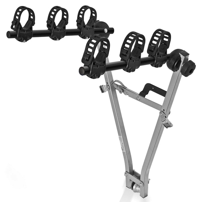 Menabo Car Towbar Towball 3 Bike Carrier Cycle Rack Universal Fit 45kg Maypole  - Dynamic Drive